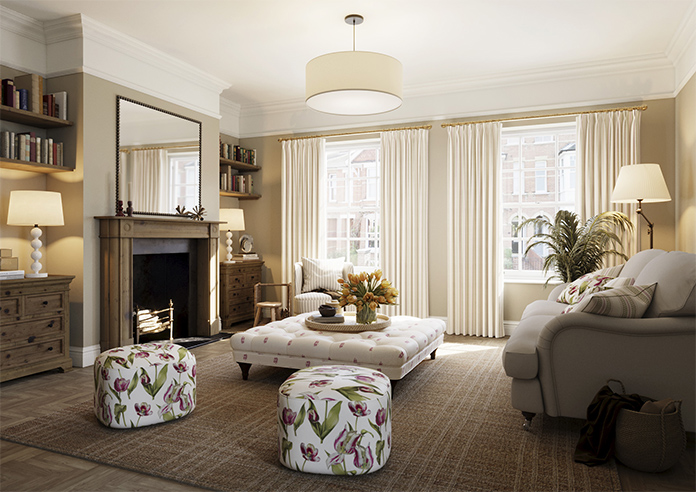 Noble Stripe, Moss - Made to Measure Curtains - Image 7